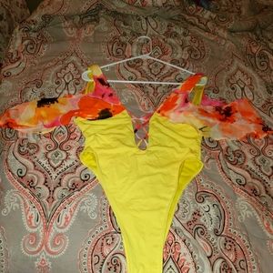 Icon Swim Yellow Floral LG Swimsuit